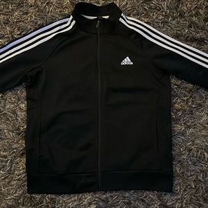 Adidas Stripe Details Jacket in Black (Large)